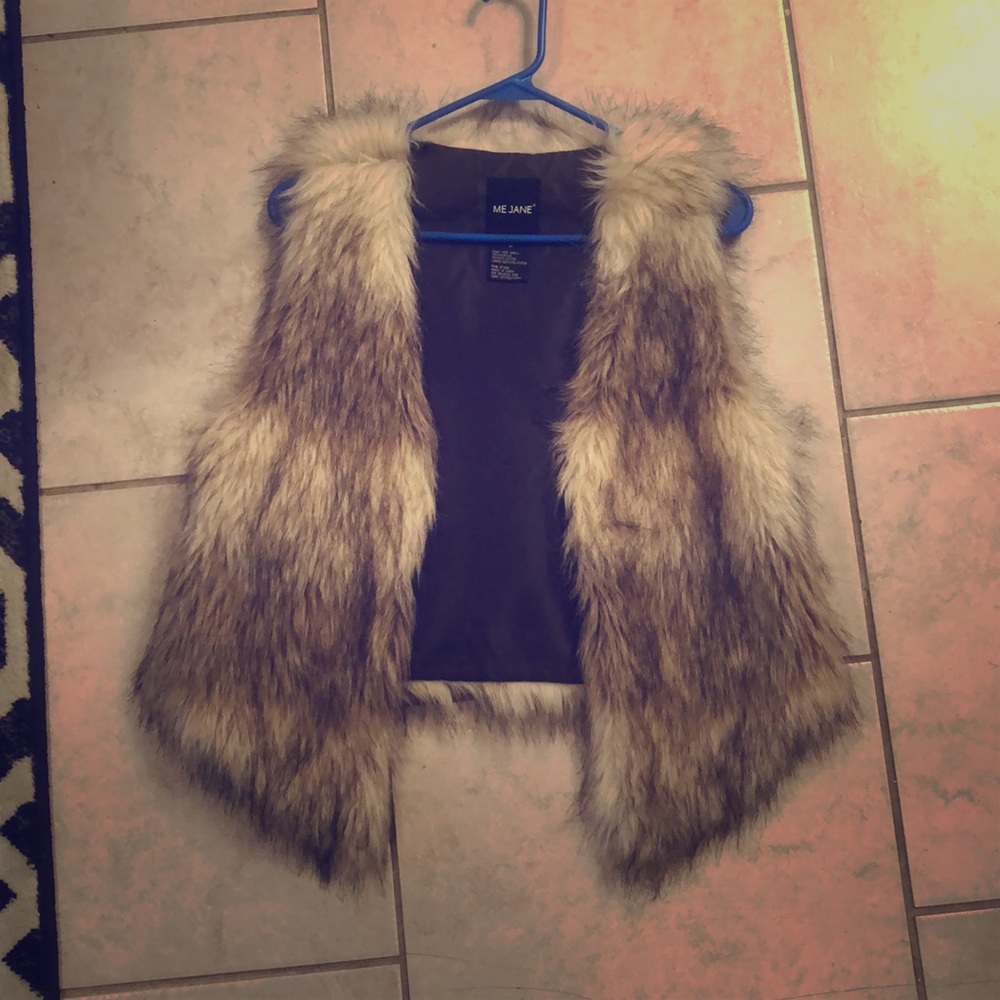 Faux fur vest